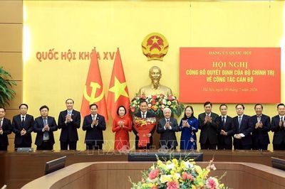 Công bố quyết định của Bộ Chính trị chỉ định Ủy ban Kiểm tra Đảng ủy Quốc hội nhiệm kỳ 2025-2030