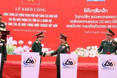 Việt Nam - Lào khởi công Trạm phối hợp biên phòng tại tỉnh Bô-li-khăm-xay
