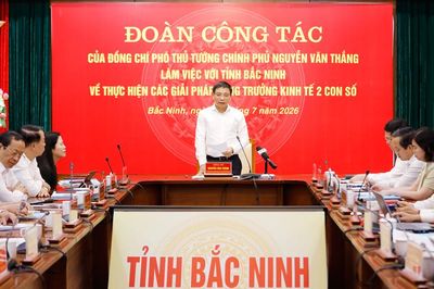 Phó Thủ tướng Chính phủ Nguyễn Văn Thắng: Bắc Ninh phải hoàn thành mục tiêu tăng trưởng hai con số