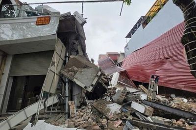 Bắc Ninh: Sập công trình khi tháo dỡ nhà trên đường Lê Lợi, phường Bắc Giang