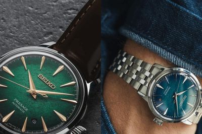 Cận cảnh bộ ba Seiko Presage Cocktail Time mới: Mặt số vân giấy Washi và bộ máy 4R35B