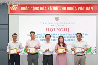 Sở Tư pháp Khánh Hòa triển khai nhiệm vụ 6 tháng cuối năm 2026