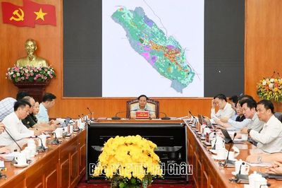 Ban Thường vụ Tỉnh ủy cho ý kiến vào Quy hoạch chung đô thị liên phường