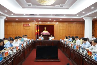 Đoàn Giám sát của Ủy ban Kiểm tra Trung ương làm việc với Ban Thường vụ Tỉnh ủy Lạng Sơn