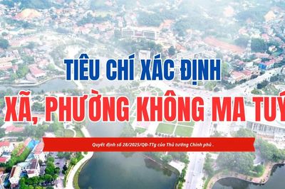 Tiêu chí xác định xã, phường không ma túy