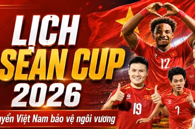 Lịch thi đấu ASEAN Cup 2026 của tuyển Việt Nam