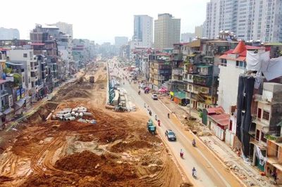 Dự án Vành đai 1 đoạn Hoàng Cầu - Voi Phục: Đẩy nhanh tiến độ thông xe trước ngày 2/9