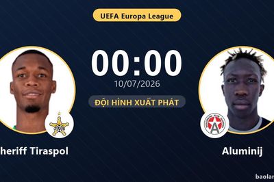 TRỰC TIẾPTrực tiếp Sheriff Tiraspol vs Aluminij: Trận đấu đang diễn ra