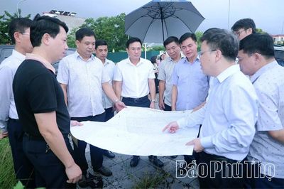 Kiểm tra tiến độ các dự án khu đô thị, nhà ở xã hội tại các phường Xuân Hòa, Phúc Yên