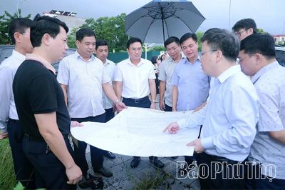 Kiểm tra tiến độ các dự án khu đô thị, nhà ở xã hội tại các phường Xuân Hòa, Phúc Yên