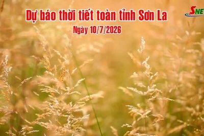 Dự báo thời tiết toàn tỉnh Sơn La ngày 10/7/2026