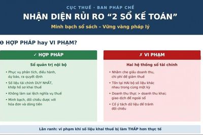 Sổ tay giải đáp về hành vi vi phạm sử dụng hai hệ thống sổ kế toán