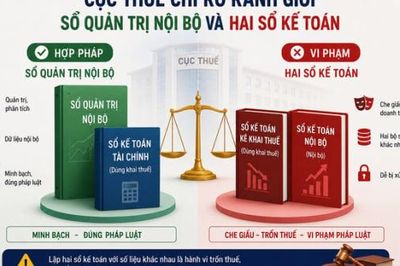 Cục Thuế chỉ rõ ranh giới giữa sổ quản trị nội bộ và '2 sổ kế toán' trốn thuế