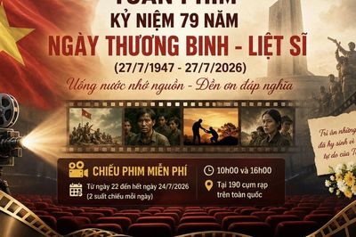 Tuần phim kỷ niệm Ngày Thương binh - Liệt sĩ: Hàng trăm suất chiếu miễn phí phục vụ khán giả