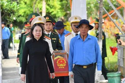An Giang: Truy điệu, an táng 235 hài cốt liệt sĩ tại Nghĩa trang Dốc Bà Đắc, phường Thới Sơn