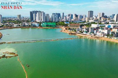 Hà Nội: Dự án hồ điều hòa Phú Đô 800 tỷ đồng gấp rút về đích