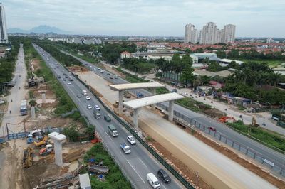 Hà Nội điều chỉnh giao thông tại nút giao Vành đai 3,5 - Đại lộ Thăng Long