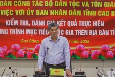 Bộ Dân tộc và Tôn giáo làm việc với UBND tỉnh kiểm tra thực hiện Chương trình mục tiêu quốc gia