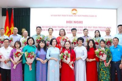 Phường Giảng Võ thành lập Ban Công tác Mặt trận tại 25 tổ dân phố mới