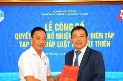 Ông Phan Văn Lâm được bổ nhiệm Tổng Biên tập Tạp chí Pháp luật và Phát triển