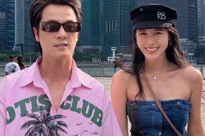 Đăng Khôi gây chú ý lời hẹn 'yêu thêm nhiều kiếp nữa' với bà xã hot mom nhân ngày đặc biệt