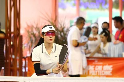 Á hậu Huyền My cùng đồng đội 'cháy' hết mình tại giải đấu Pickleball
