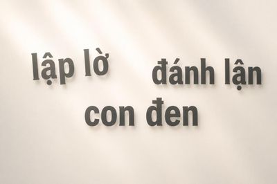 Lập lờ đánh lận con đen