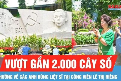 Những tấm lòng hướng về các anh hùng liệt sĩ tại Công viên Lê Thị Riêng