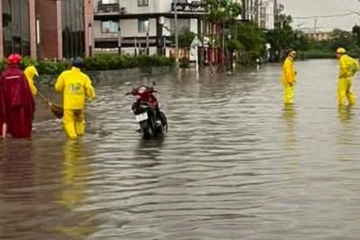 Hà Nội kiểm tra hệ thống chống ngập mới sau trận mưa gây ngập úng cục bộ