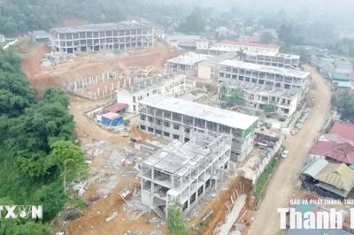 Tổ chức công khoa học đưa công trình trường nội trú liên cấp về đích đúng tiến độ