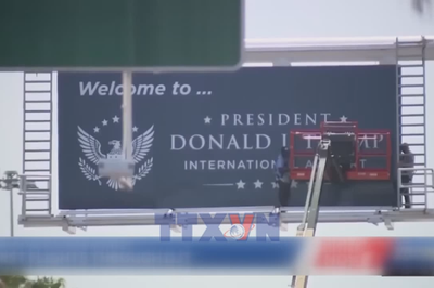 Mỹ có sân bay mang tên Tổng thống Donald Trump