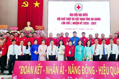 Đại hội đại biểu Hội Chữ thập đỏ tỉnh An Giang lần thứ I, nhiệm kỳ 2026 - 2031 thành công tốt đẹp