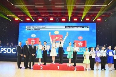 Hai vận động viên Việt Nam giành 7 Huy chương Vàng tại DanceSport Festival 2026