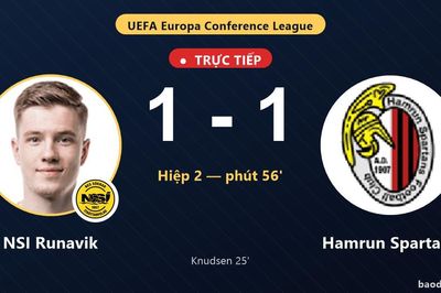 TRỰC TIẾPTrực tiếp NSI Runavik vs Hamrun Spartans: Hamrun Spartans gỡ hòa 1-1