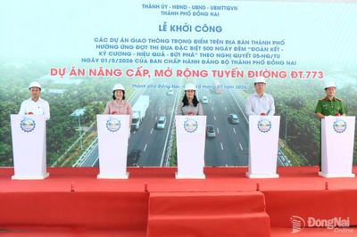 Đồng Nai khởi công Dự án Nâng cấp, mở rộng tuyến đường ĐT.773