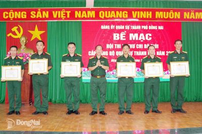 Bế mạc Hội thi Bí thư chi bộ giỏi cấp Đảng bộ Quân sự thành phố năm 2026