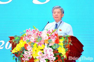 Đồng chí Ngô Chí Cường phát biểu bế mạc Kỳ họp thường lệ giữa năm 2026 - HĐND tỉnh Đồng Tháp khóa XI, nhiệm kỳ 2026 - 2031