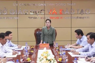 Đồng chí Châu Thị Mỹ Phương: Lấy sự phát triển toàn diện của học sinh làm mục tiêu