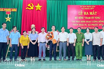 Xã Phước Hữu ra mắt mô hình 'Trạm hy vọng'