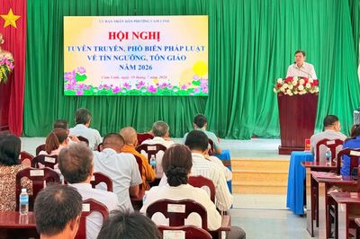 Phường Cam Linh tổ chức tuyên truyền pháp luật về tín ngưỡng, tôn giáo