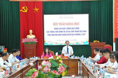 Trung tâm Chính trị xã Na Sầm tổ chức hội thảo khoa học về nâng cao chất lượng hoạt động trong bối cảnh mới