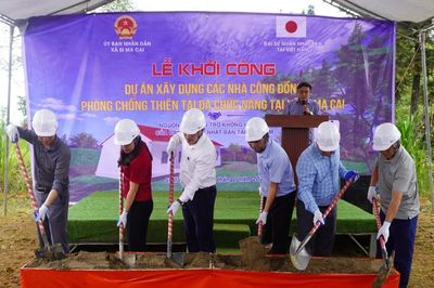 Si Ma Cai khởi công xây dựng nhà cộng đồng phòng, chống thiên tai đa chức năng tại thôn Quan Thần Sán