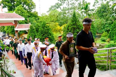 Xã Mậu A tổ chức Lễ đón nhận và an táng hài cốt liệt sĩ Nguyễn Tiến Dũng