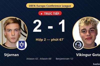 TRỰC TIẾPTrực tiếp Stjarnan vs Vikingur Gota: Stjarnan vượt lên dẫn trước