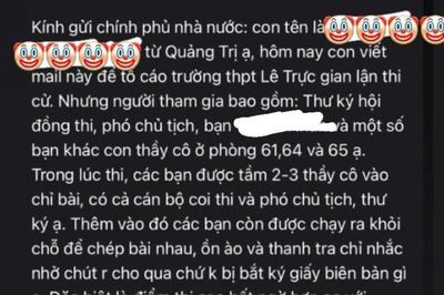 Xác minh phản ánh dấu hiệu tiêu cực về thi tốt nghiệp THPT tại điểm thi Trường THPT Lê Trực
