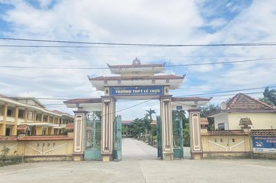 Trưởng điểm thi Trường THPT Lê Trực khẳng định quá trình tổ chức thi diễn ra đúng quy định