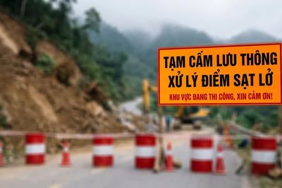 Tạm cấm lưu thông qua dốc Thanh Long để xử lý điểm sạt lở nguy hiểm