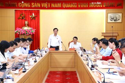 Đoàn khảo sát của Quốc hội làm việc với Sở Nội vụ Thái Nguyên