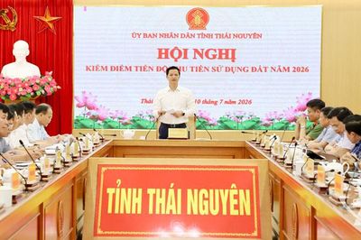 Thái Nguyên: Kiểm điểm tiến độ, tháo gỡ vướng mắc trong thu tiền sử dụng đất