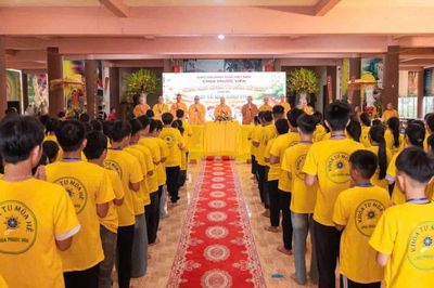 Gia Lai: Khóa tu mùa hè 'Con về quy kính Phật' tại chùa Phước Viên